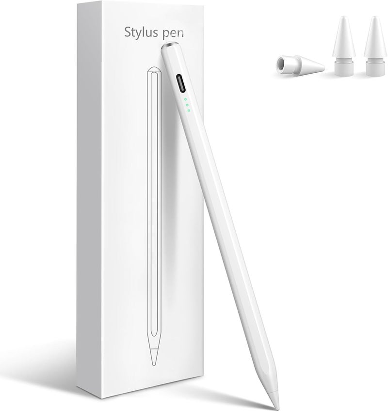Aspaper Stylus Pen for iPad 2025-2018 with 13mins Fast Charge,Tilt Sensitive Palm Rejection Pencil for 11th A16,10th/9th/8th/7th/6th, Air 11/13 M2/M3,Pro 11/13 M4/M5,Pro 12.9“,Air 5/4/3,Mini 7/6/5 - Image 1